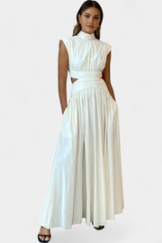 Jocelyn – Kleid-Set für Damen mit hohem Ausschnitt und Seitenschlitz – Ansicht 12