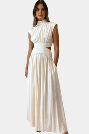 Jocelyn – Kleid-Set für Damen mit hohem Ausschnitt und Seitenschlitz