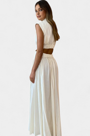 Jocelyn – Kleid-Set für Damen mit hohem Ausschnitt und Seitenschlitz – Ansicht 19
