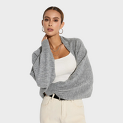 Jazzie – Oversize-Strickjacke aus Wollmischgewebe mit Fledermausärmeln – Ansicht 11