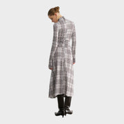 Christina – Langärmeliges Damen-Maxikleid mit hohem Kragen – Ansicht 6