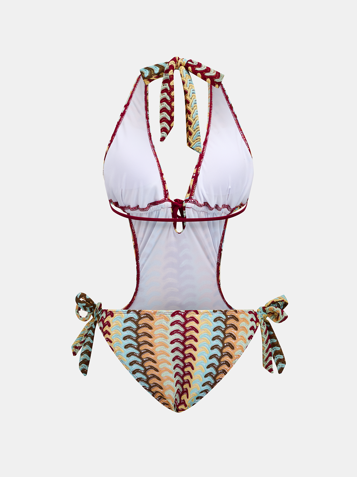 Damen-Halter-Einteiler-Badeanzug – Ansicht 3