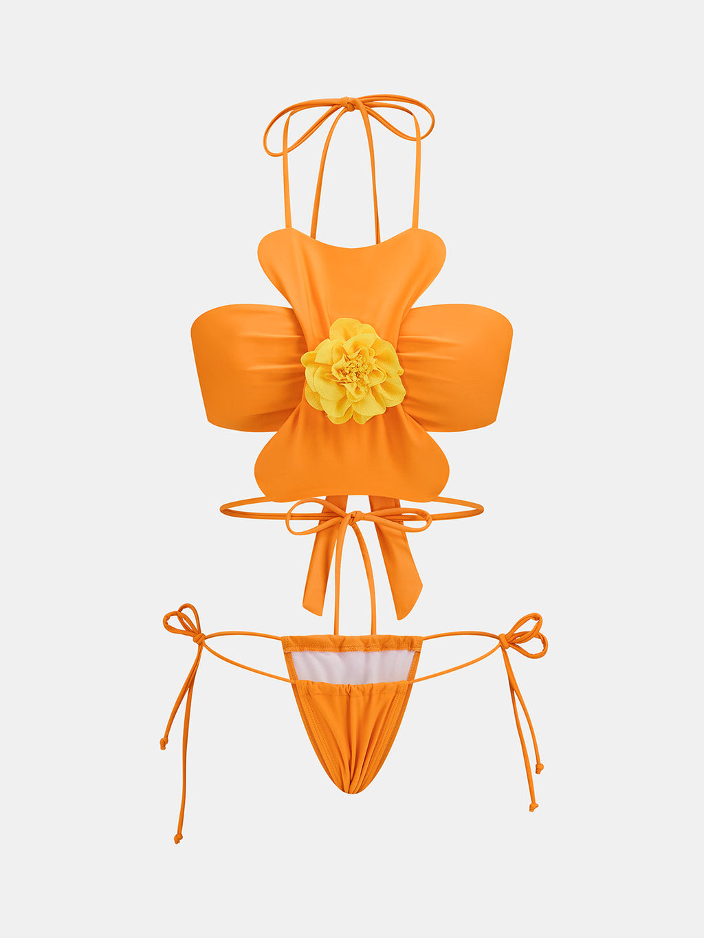 Damen-Badeanzug-Set mit Blumenmuster