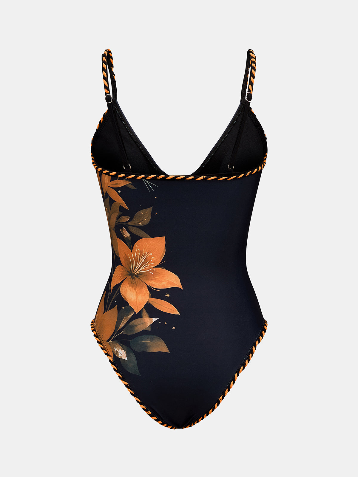 Damen-Badeanzug-Set mit Blumenmuster – Ansicht 3