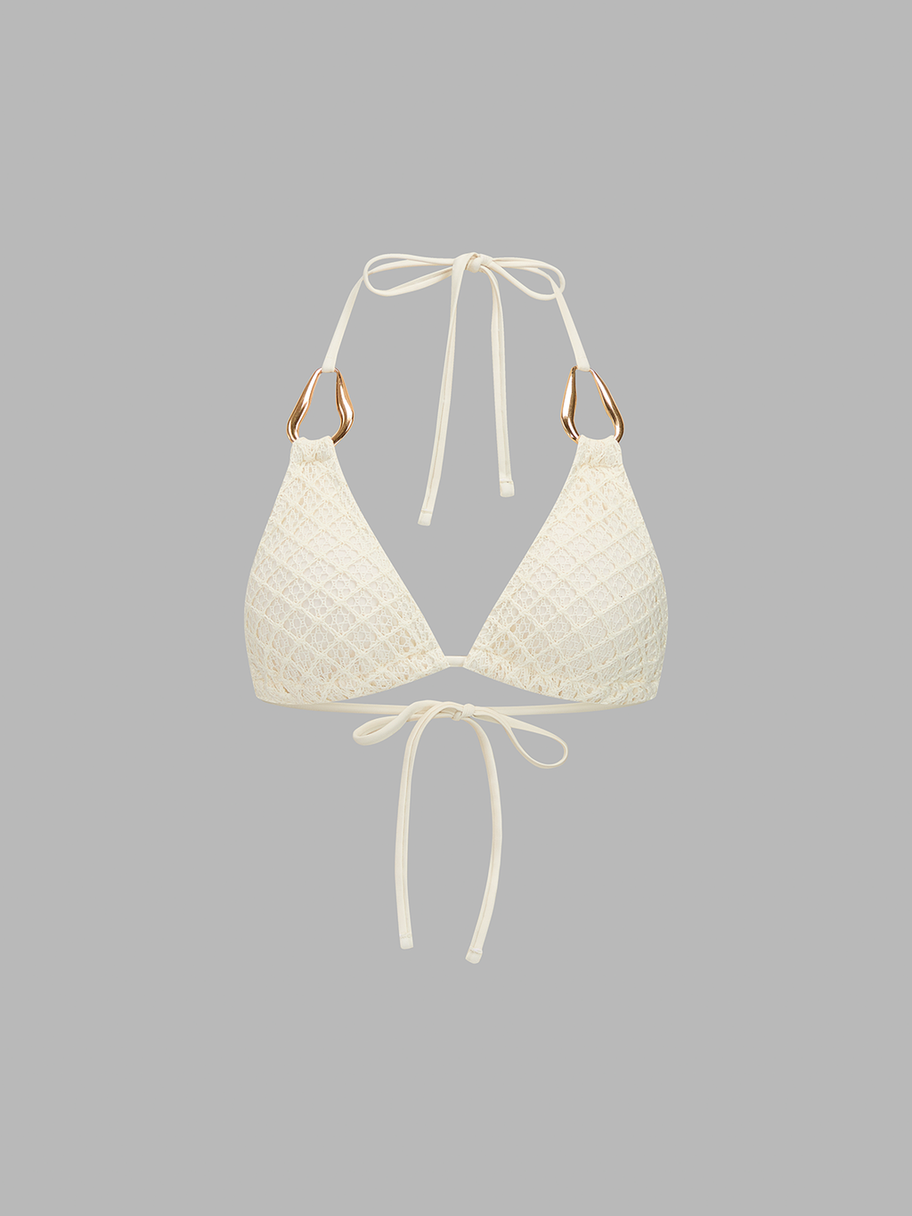Strickbadeanzug-Set für Damen mit Öffnungen