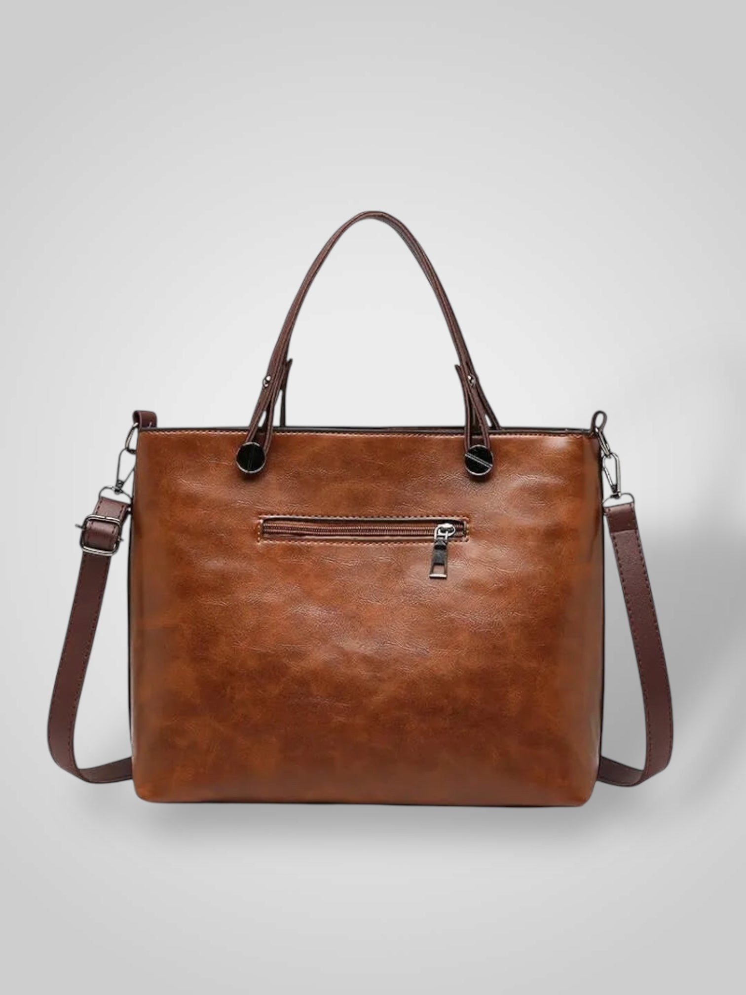 Aria – Lederschultertasche für Damen mit Magnetverschluss – Ansicht 4