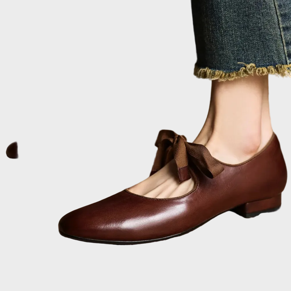 Damen-Ballerinas Bellaria mit Schleife – Ansicht 2