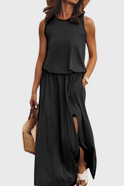 Dianne – Ärmelloses Damenkleid mit Seitenschlitz – Ansicht 11