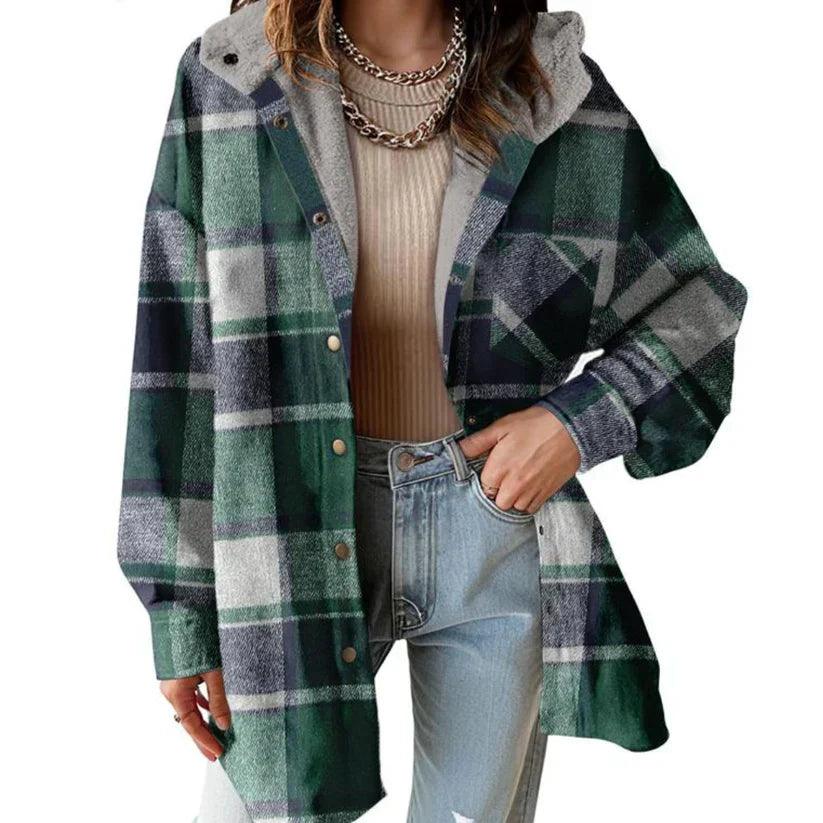 Debb – Warme Flanell-Fleecejacke für Damen – Ansicht 8