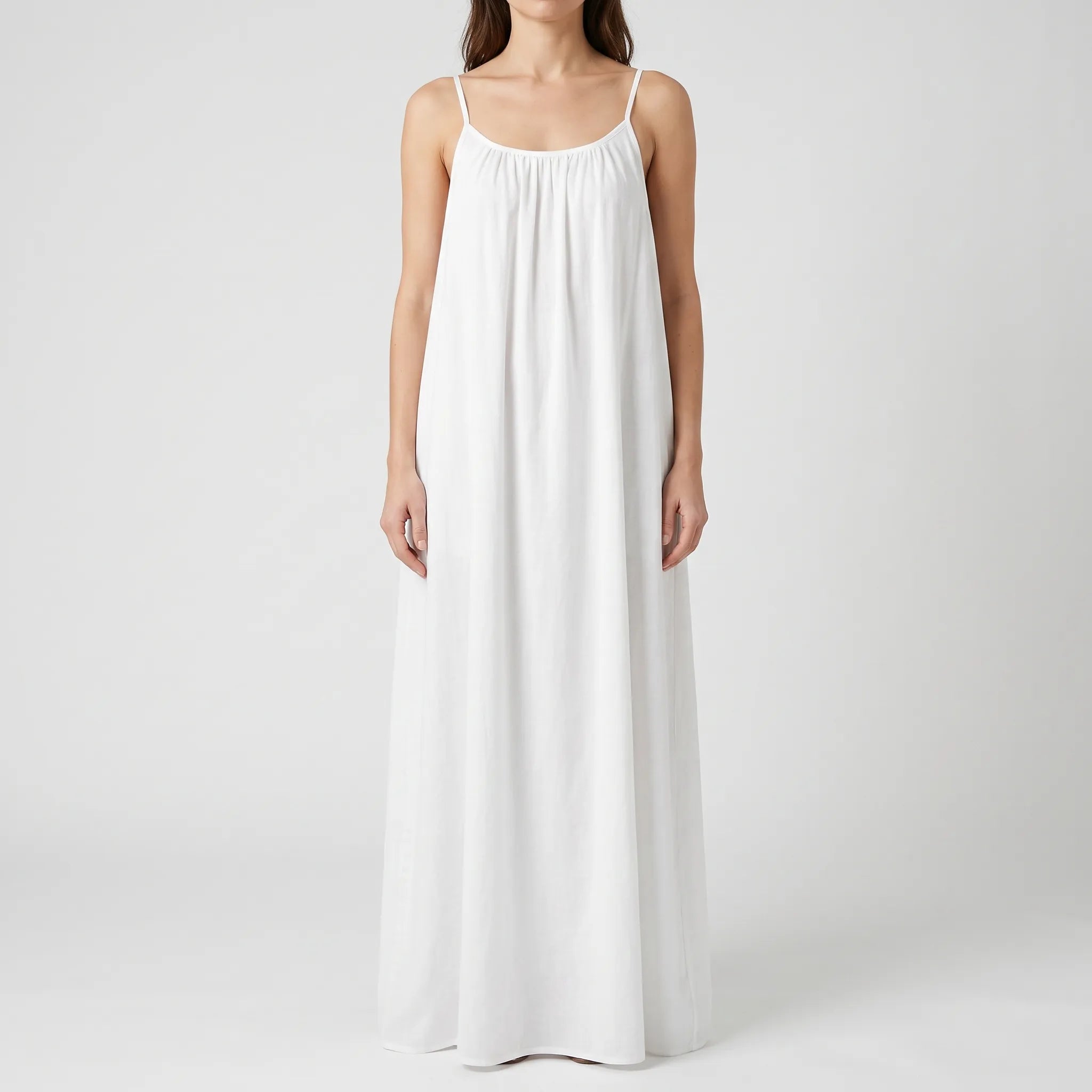 Breezea - Bodenlanges Sommerkleid Mit Tiefem Rückenausschnitt