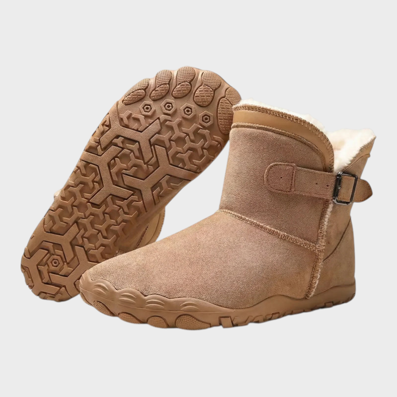 Damen-Ballerina-Schuhe Cozely mit Fellfutter