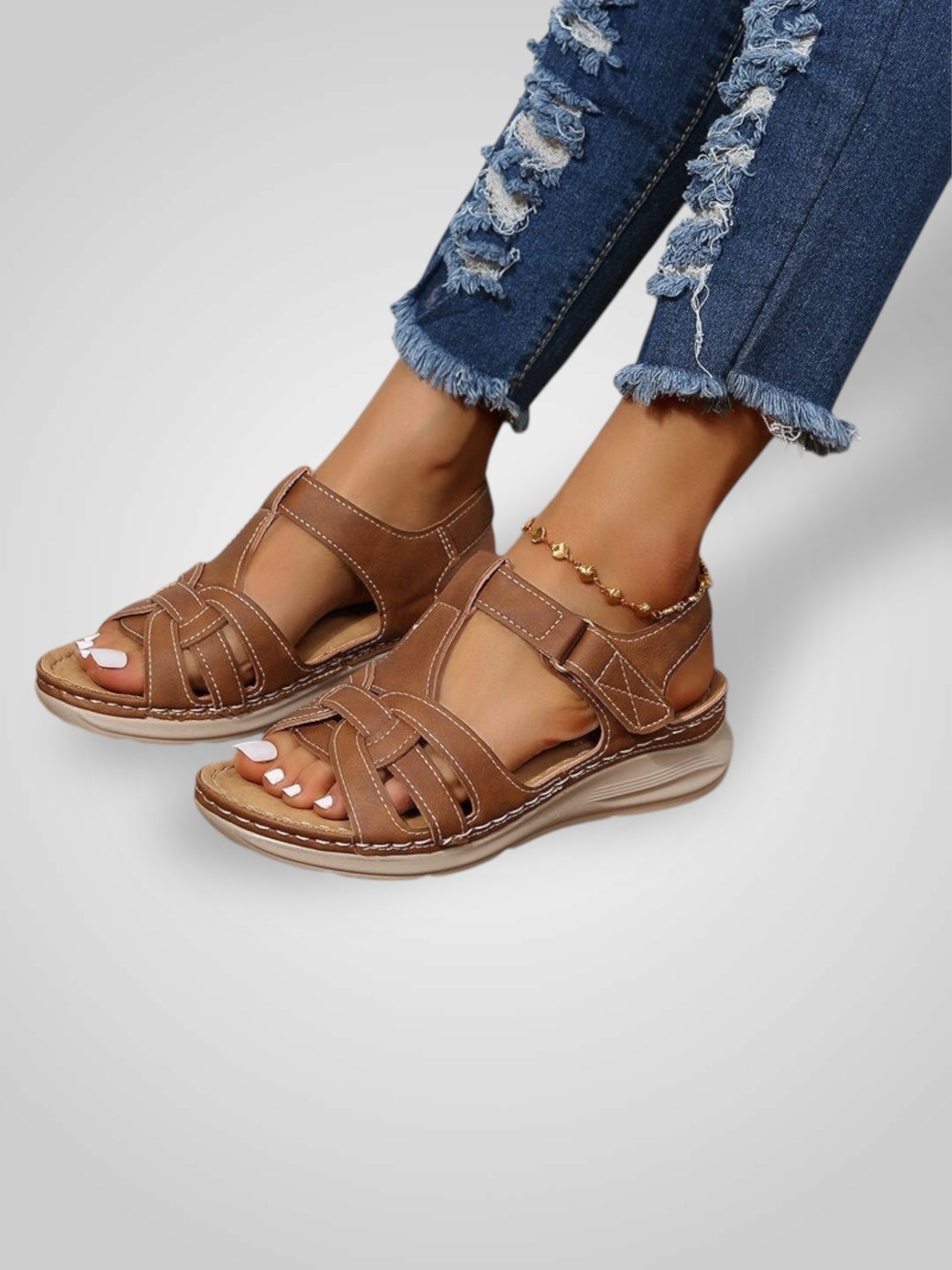 Koha – Orthopädische Plateau-Wandersandalen für Damen – Ansicht 4