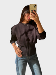 Antonia – Langärmeliges Damen-Stricktop – Ansicht 2