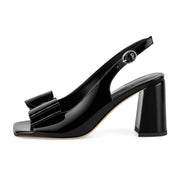 Tahlia – Slingback-Sandalen für Damen mit Blockabsatz und Schleife