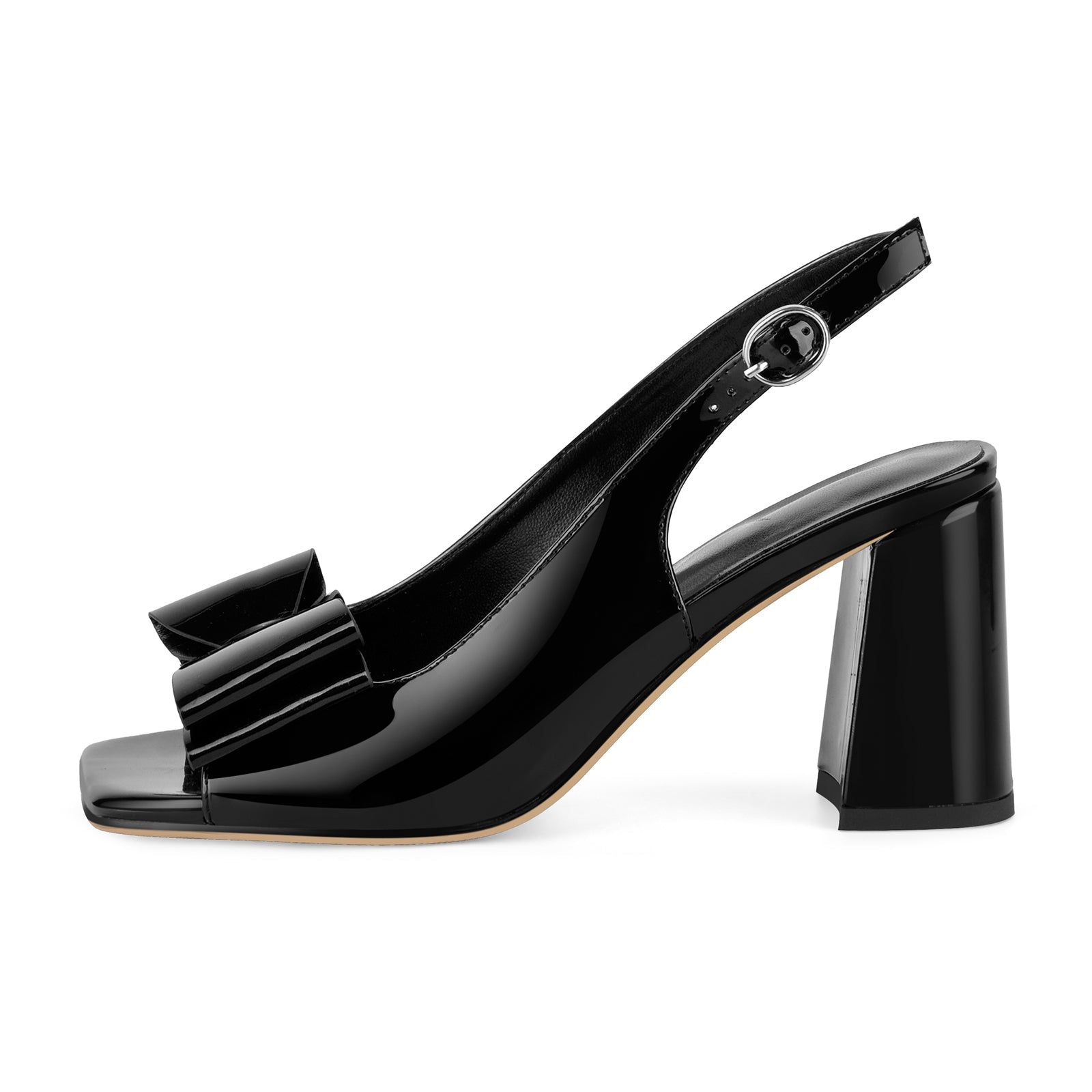 Tahlia – Slingback-Sandalen für Damen mit Blockabsatz und Schleife