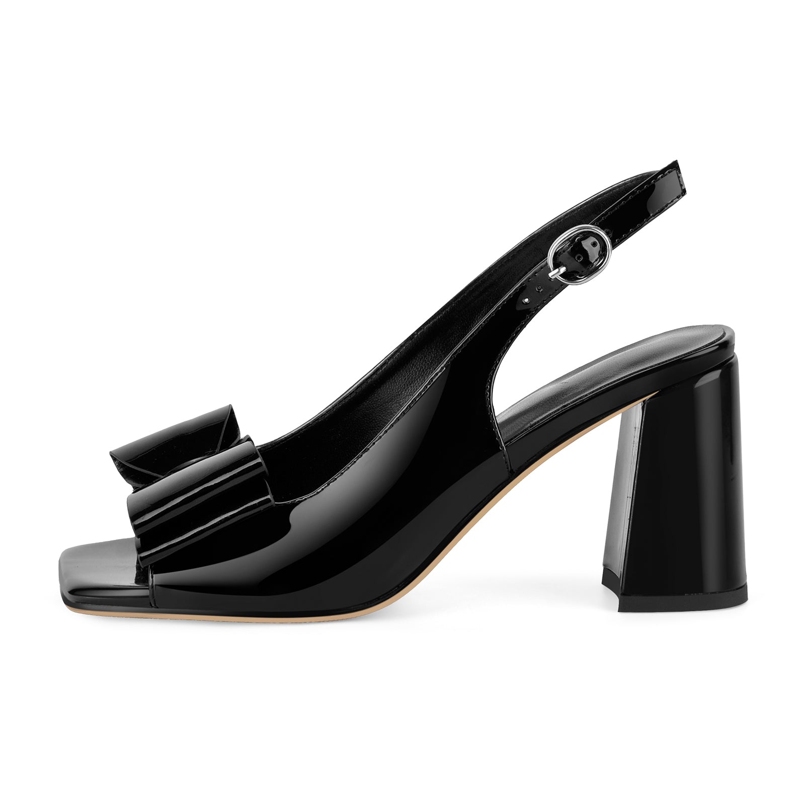 Γυναικεία πέδιλα Tahlia slingback με φιόγκο και ανοιχτή μύτη