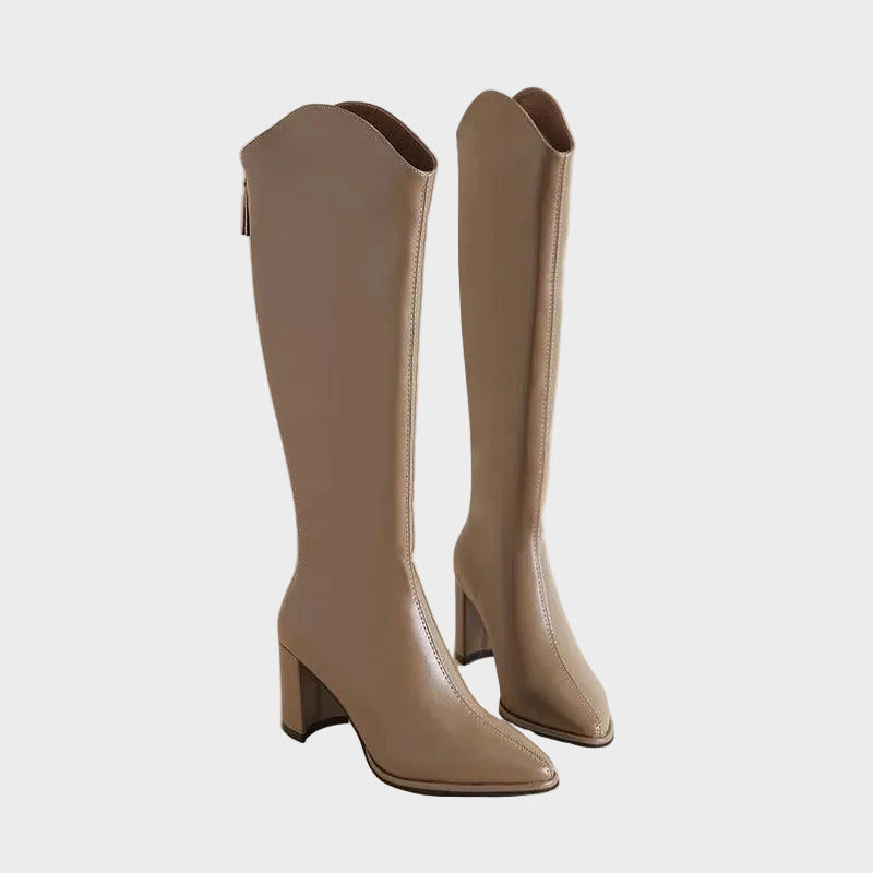 Oslo – Leder-Kniestiefel für Damen – Ansicht 5