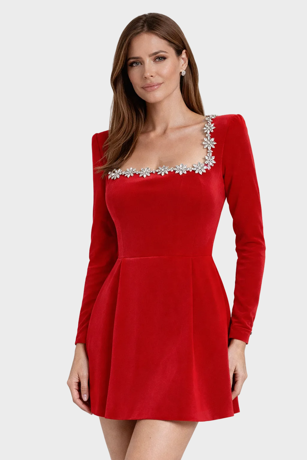 Celeste – Funkelndes Kristallkleid für Damen – Ansicht 5