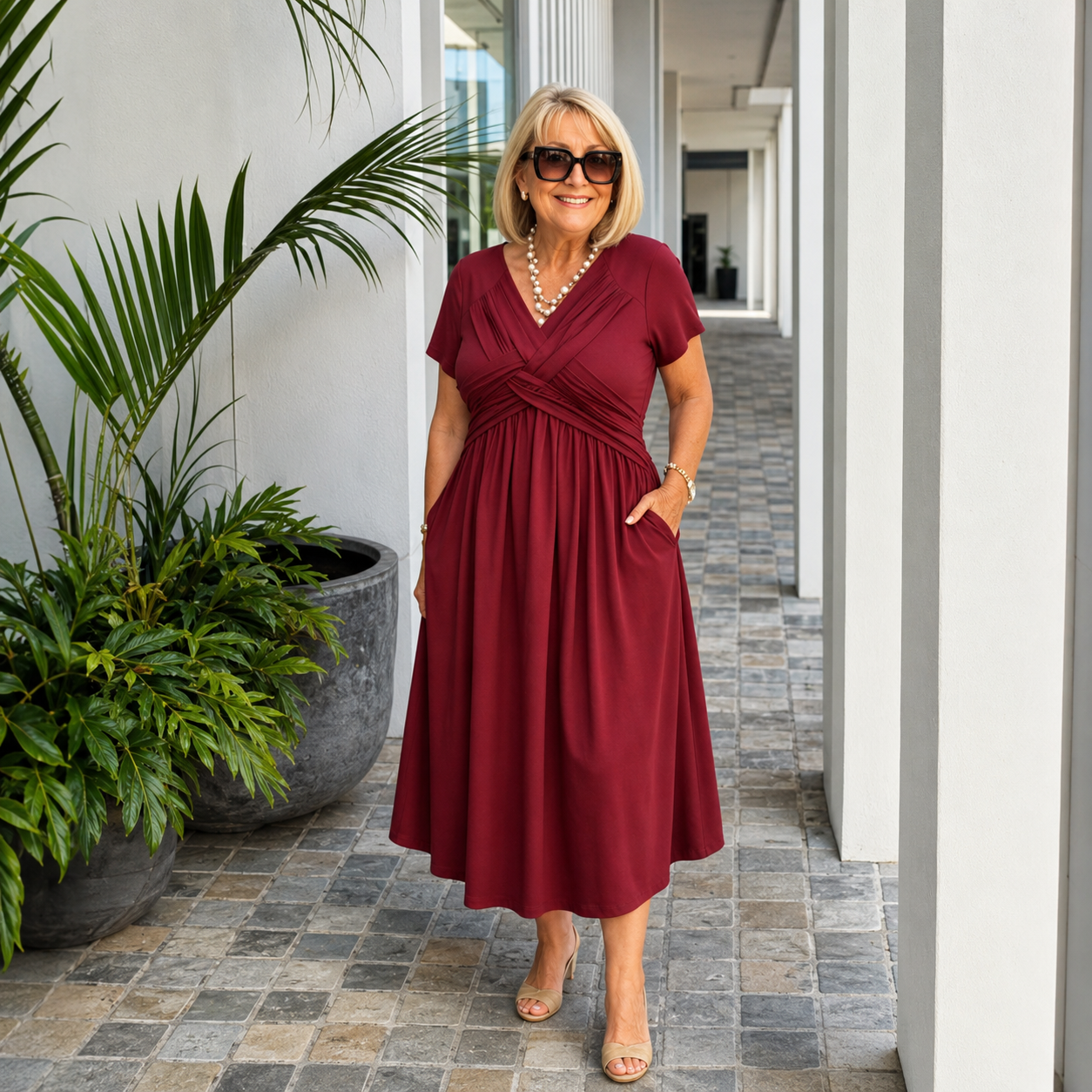 Judith - Legeres Kleid Mit Faltendetails