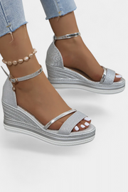 Orthopädische Damen-Keilsandalen Corinne mit Plateau – Ansicht 11
