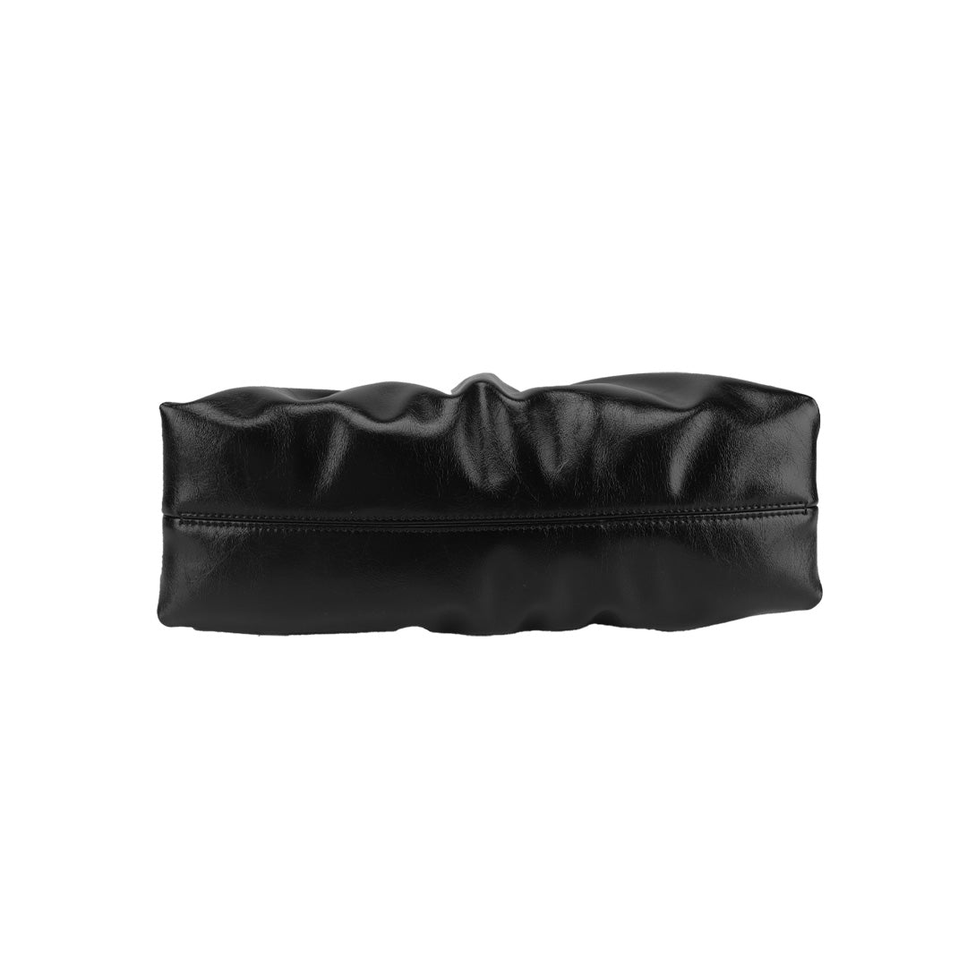 Demi – Schwarze halbmondförmige Hobo-Tasche für Damen – Ansicht 5