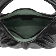 Demi – Schwarze halbmondförmige Hobo-Tasche für Damen – Ansicht 4