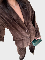 Tabitha – Samtanzug-Set für Damen mit Blazer und Hose – Ansicht 5