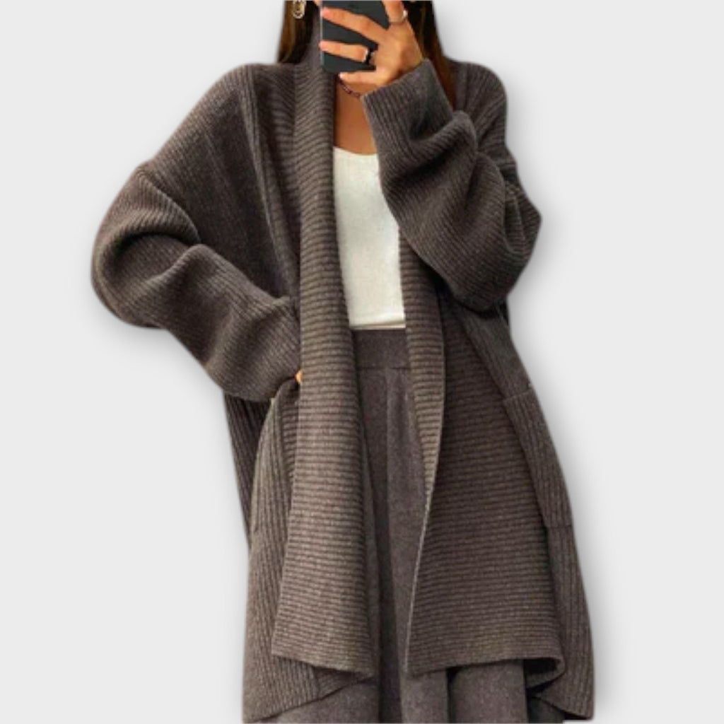Euphemia - Lange Strickjacke