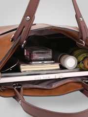 Aria – Lederschultertasche für Damen mit Magnetverschluss – Ansicht 9
