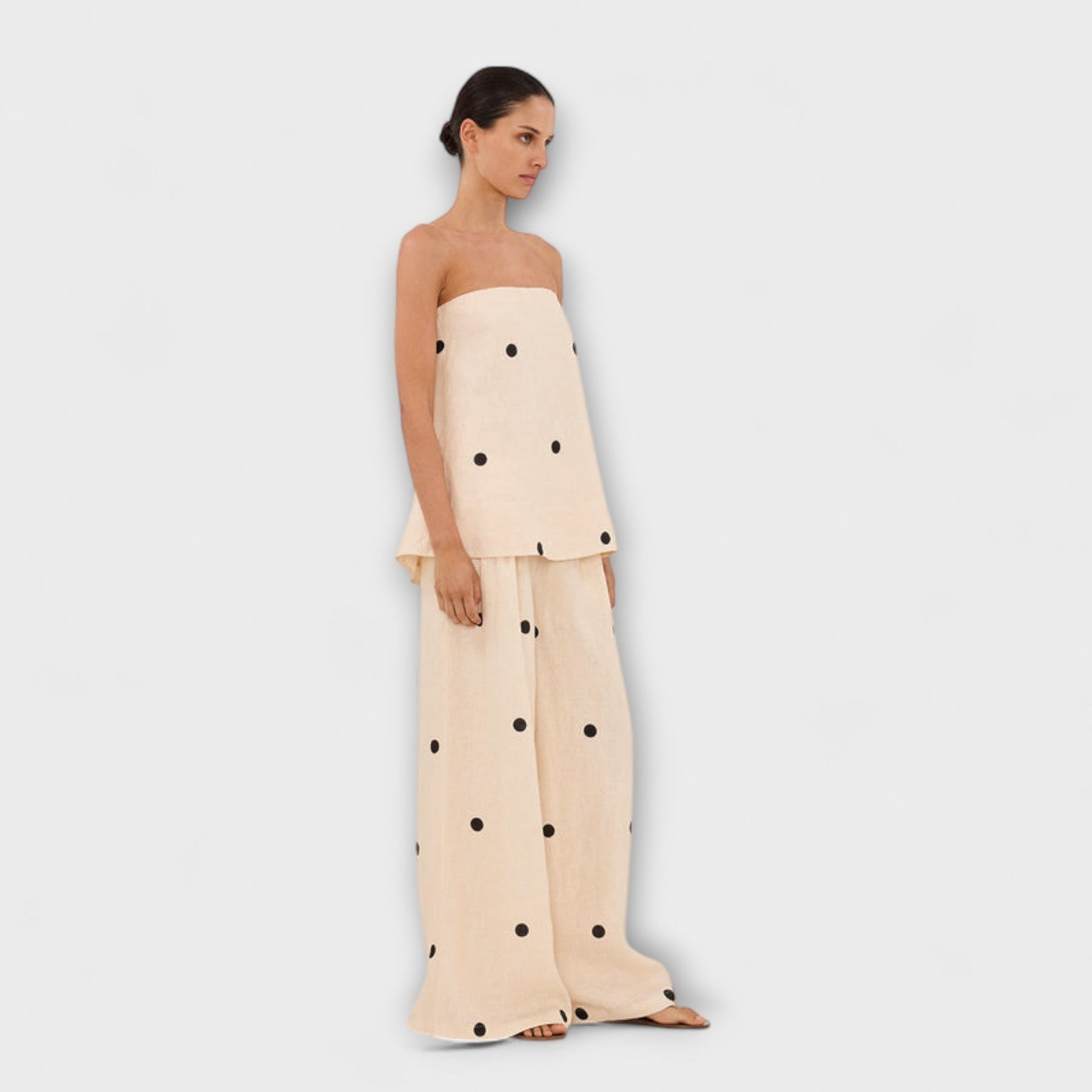 Georgia – Damen-Overall mit Punkten und hoher Taille – Ansicht 6