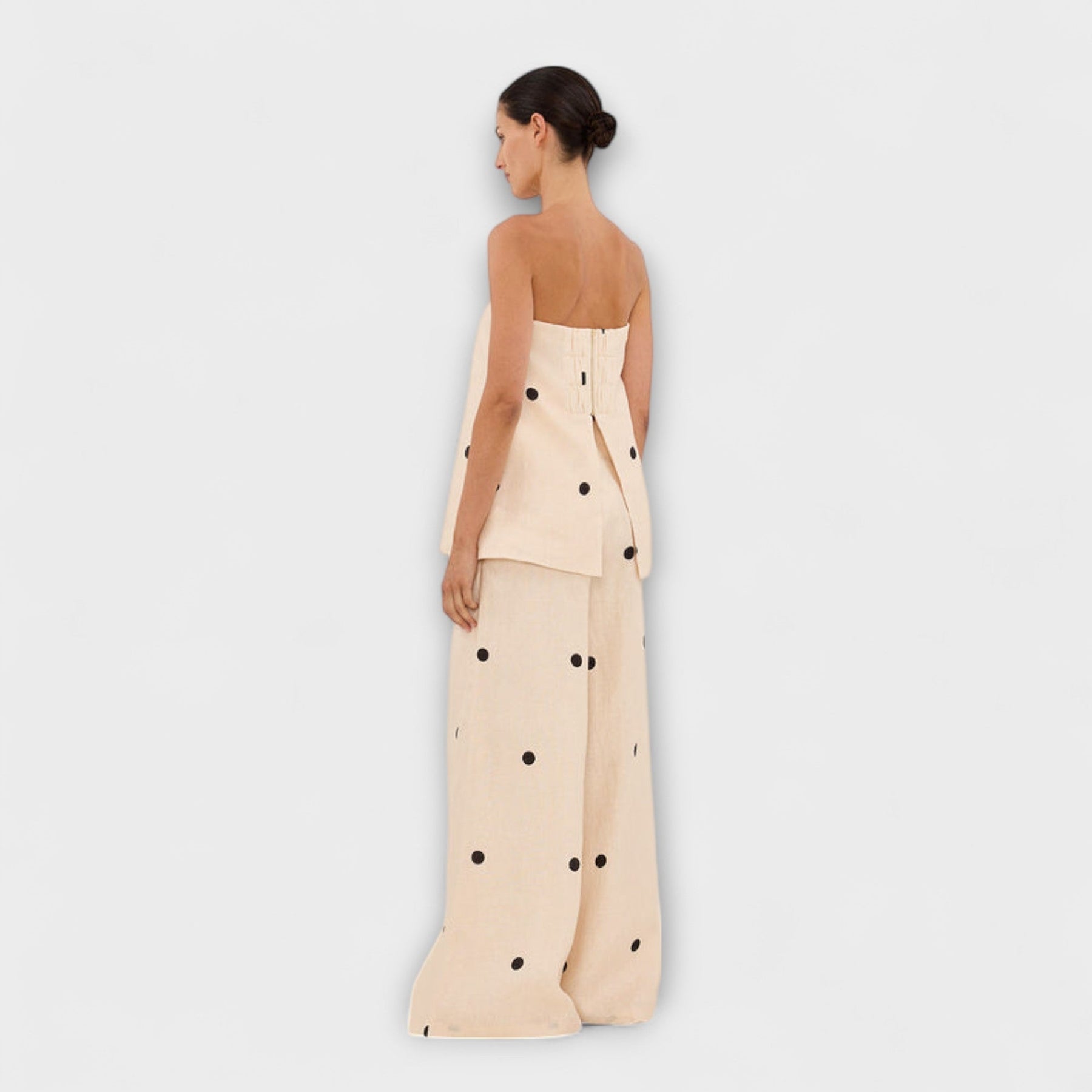 Georgia – Damen-Overall mit Punkten und hoher Taille – Ansicht 8
