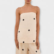 Georgia – Damen-Overall mit Punkten und hoher Taille – Ansicht 4