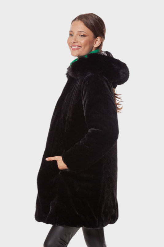 Bernadette – Wendbare Damen-Pelzjacke – Ansicht 2