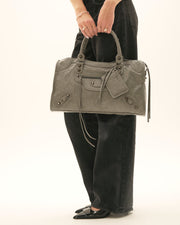 Iris – Moderne dunkelgraue Handtasche für Damen – Ansicht 6