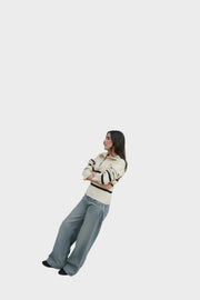 Briyana – Gestricktes Damen-Poloshirt – Ansicht 3