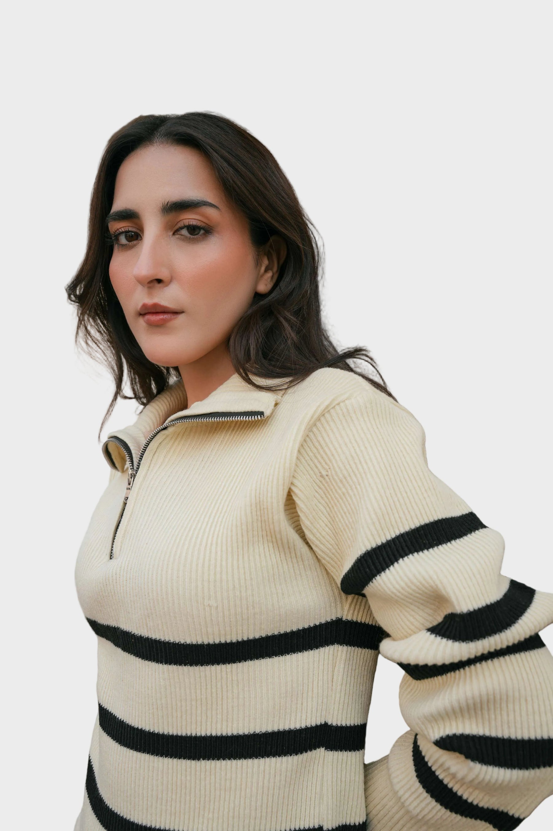 Briyana – Gestricktes Damen-Poloshirt – Ansicht 2