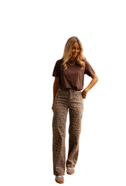 Steph – Damen-Jeans mit Leopardenmuster – Ansicht 2