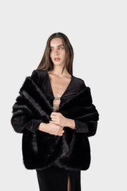 Kayla – Eleganter Kunstpelz-Schal für Damen