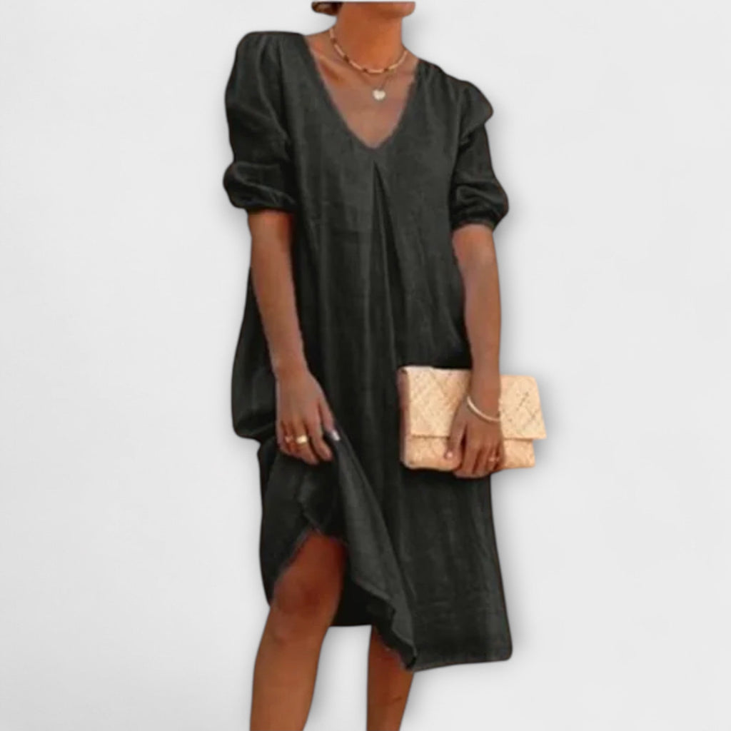 Fanny – Elegantes Sommerkleid mit geflochtenen Details