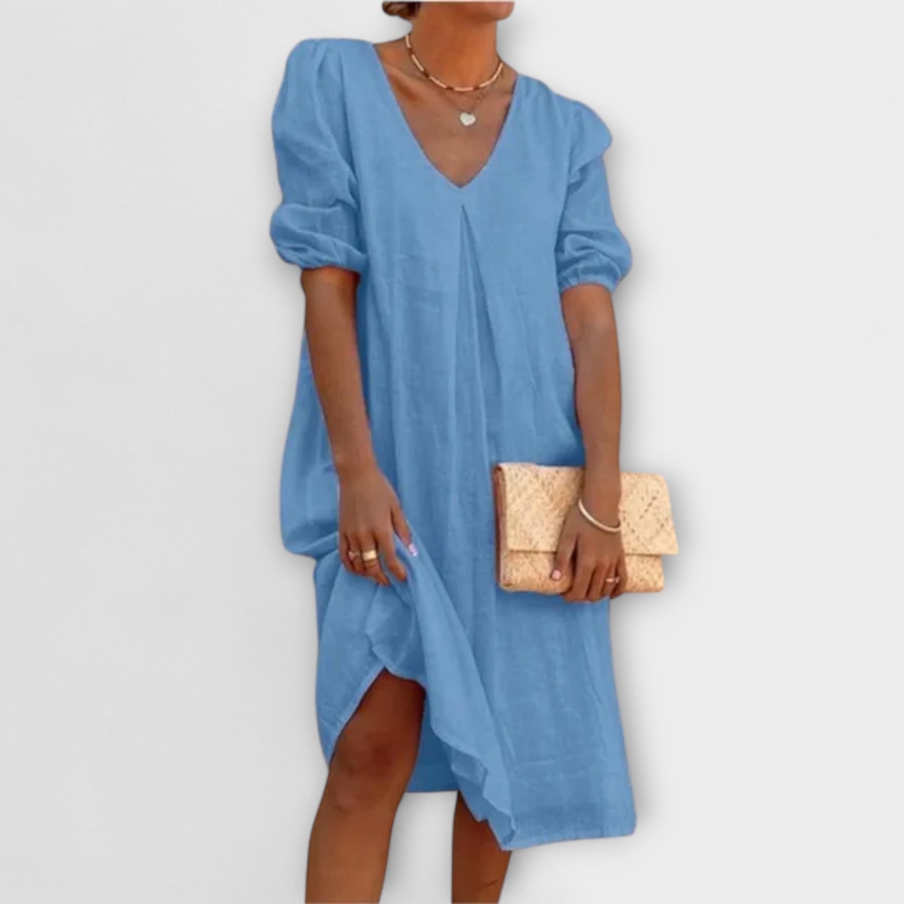 Fanny – Elegantes Sommerkleid für Damen mit geflochtenen Details – Ansicht 5