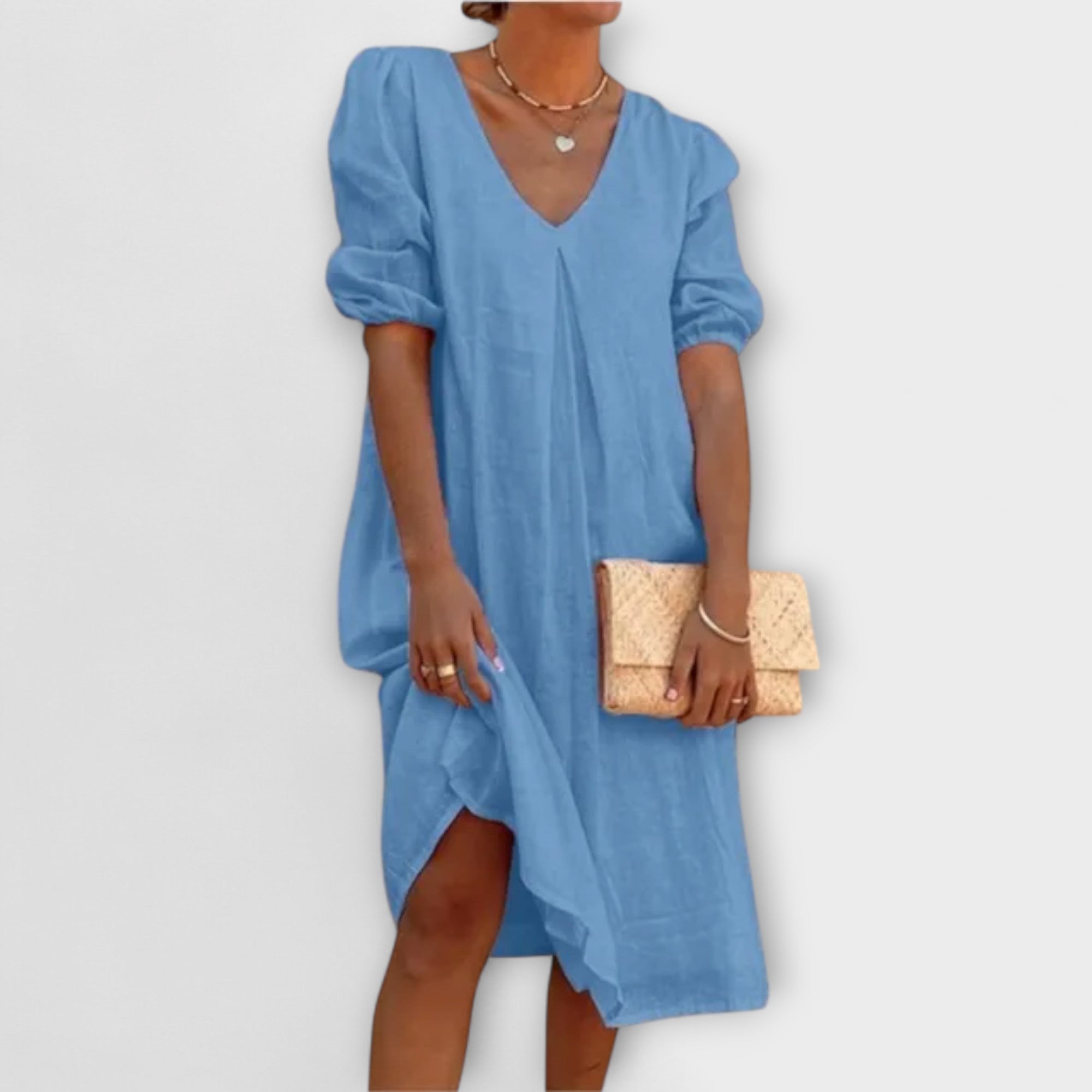 Fanny – Elegantes Sommerkleid mit geflochtenen Details