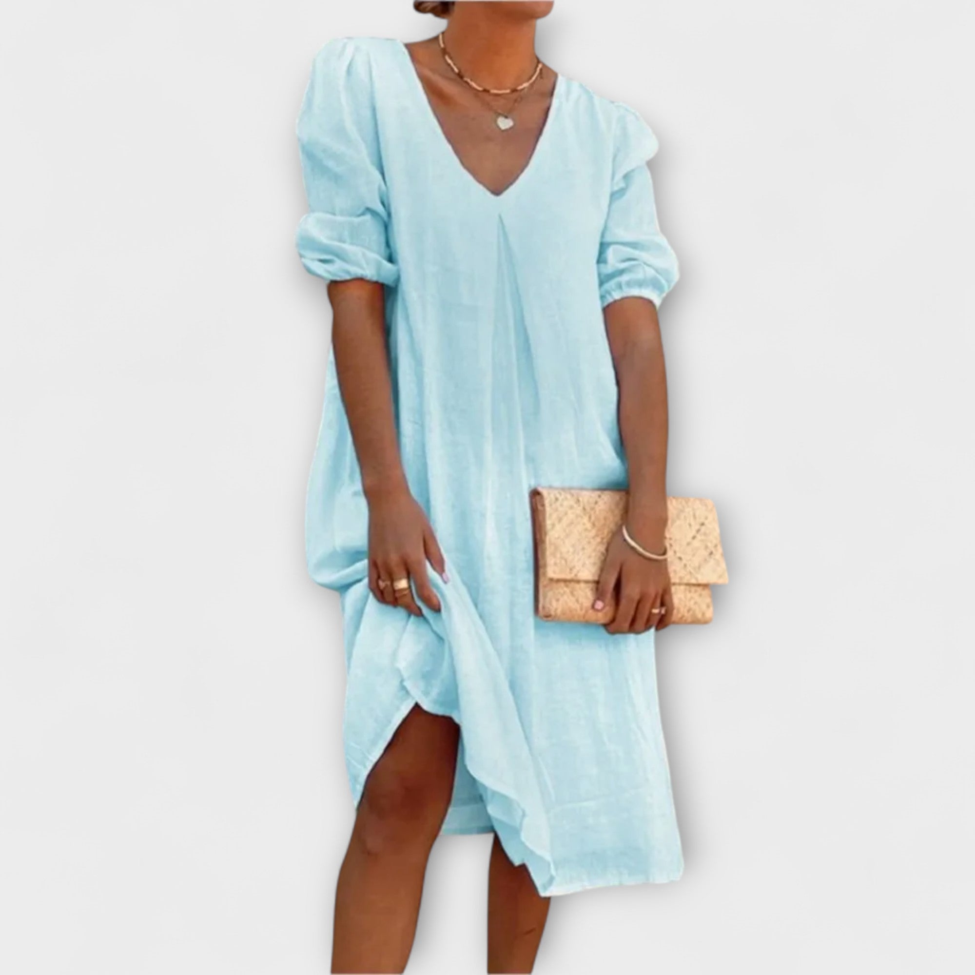 Fanny – Elegantes Sommerkleid mit geflochtenen Details