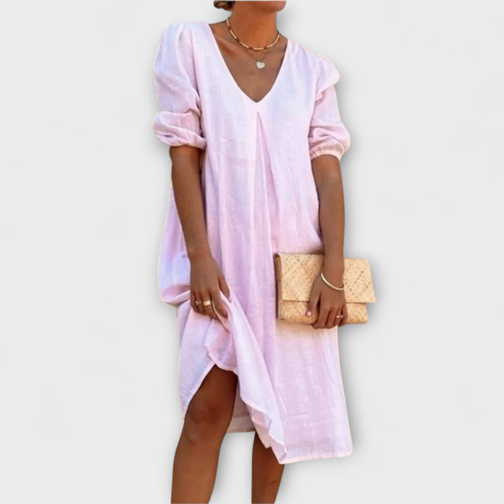 Fanny – Elegantes Sommerkleid mit geflochtenen Details