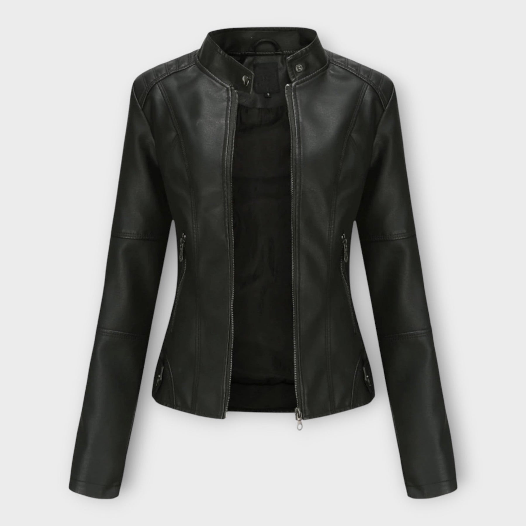 Leonie – Elegante Lederjacke für Damen – Ansicht 2