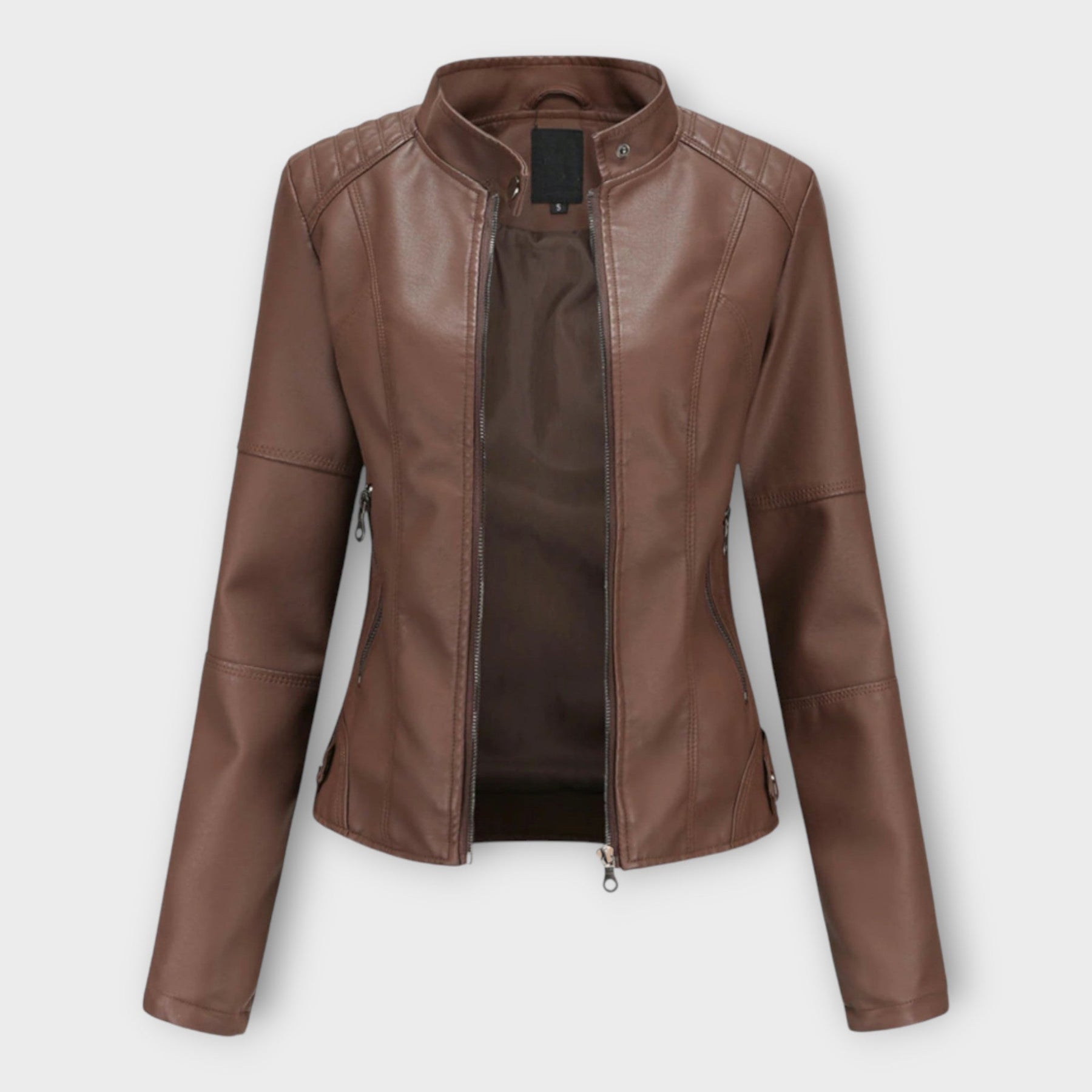 Leonie – Elegante Lederjacke für Damen – Ansicht 3