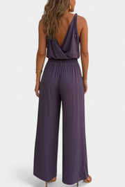 Donatella – Damen-Jumpsuit mit goldenen Details – Ansicht 8