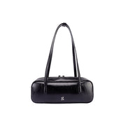 Vassia – Schwarze Downtown-Schultertasche für Damen mit langen Henkeln