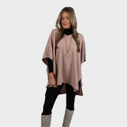 Damen-Top Georgia im Poncho-Stil mit Spitze – Ansicht 2