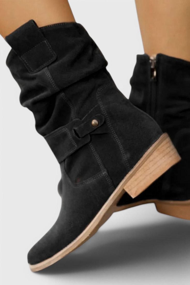 Aira – Klassische Damen-Ankle-Boots aus Wildleder – Ansicht 4
