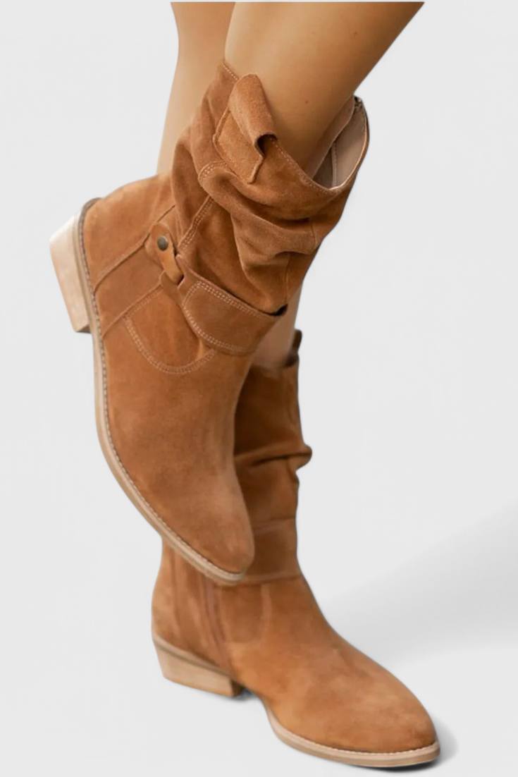 Aira – Klassische Damen-Ankle-Boots aus Wildleder – Ansicht 2